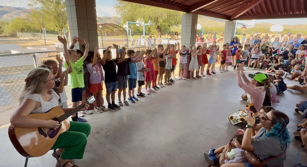Students at the TVES Garden