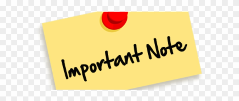 Important Note