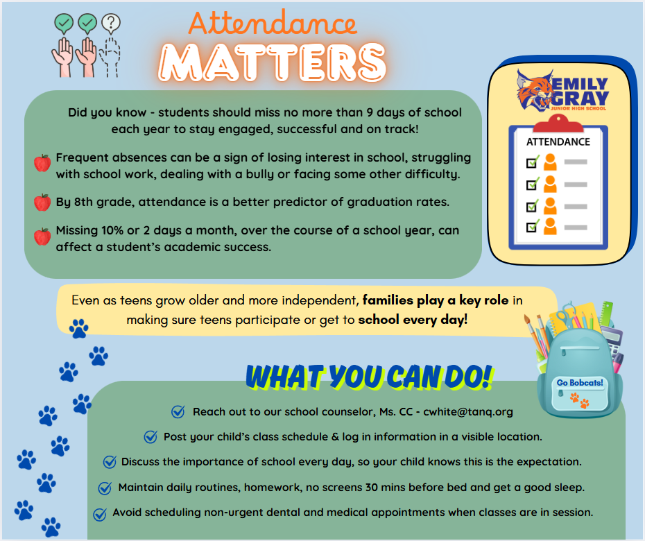 Attendance Matters poster