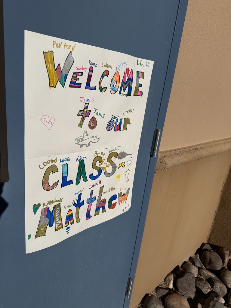 Welcome to our class,Matthew!