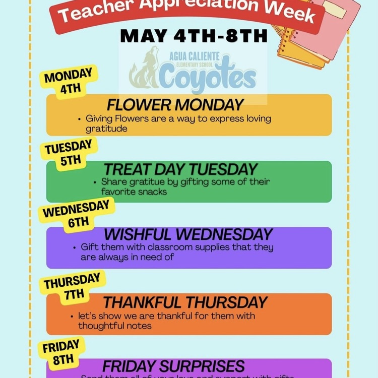 teacher appreciation week! 