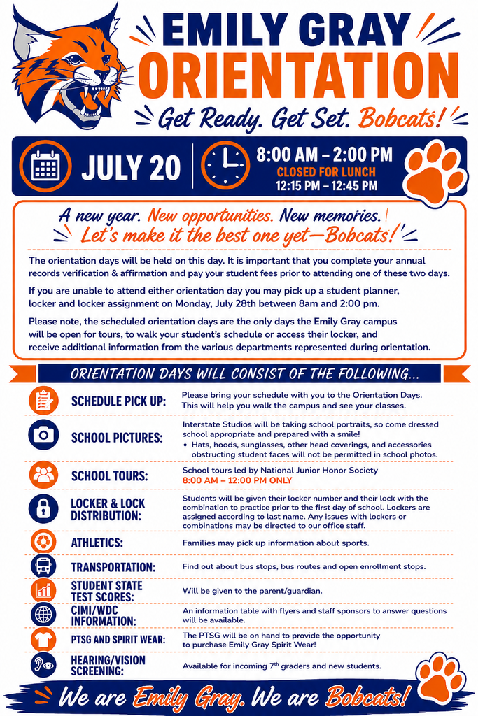 Orientation Day - July 20