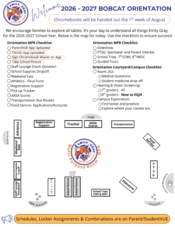 Orientation Checklist