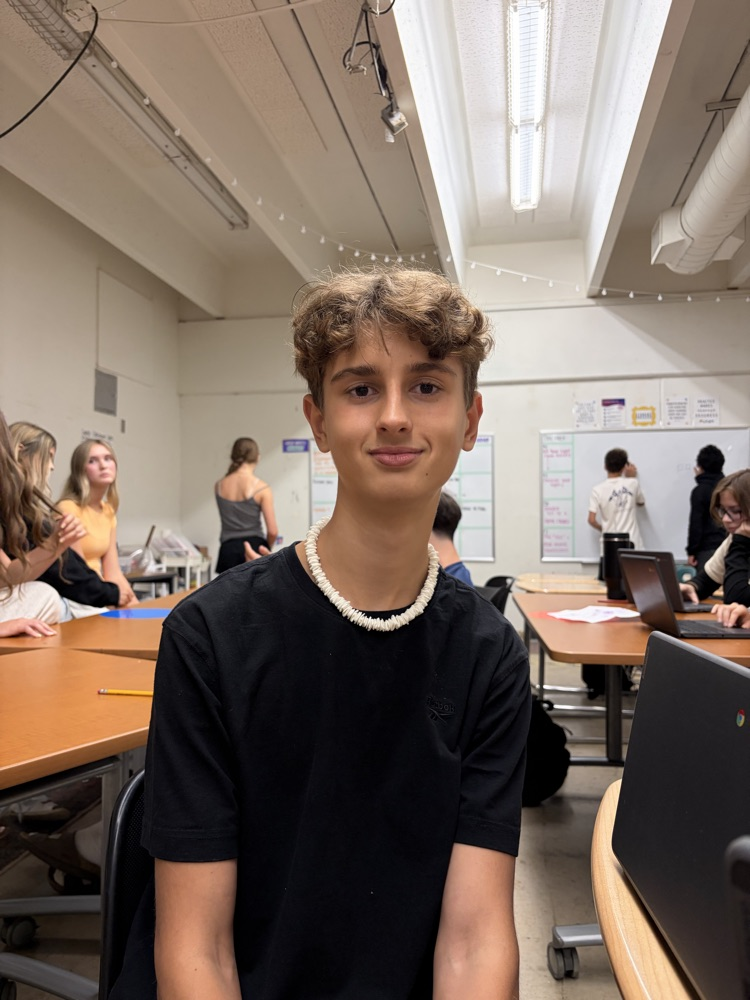 Grant Enderle likes the high school community and how it reflects positive parts of society.