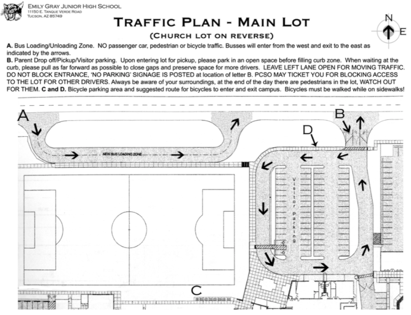 Main Parking Lot Diagram