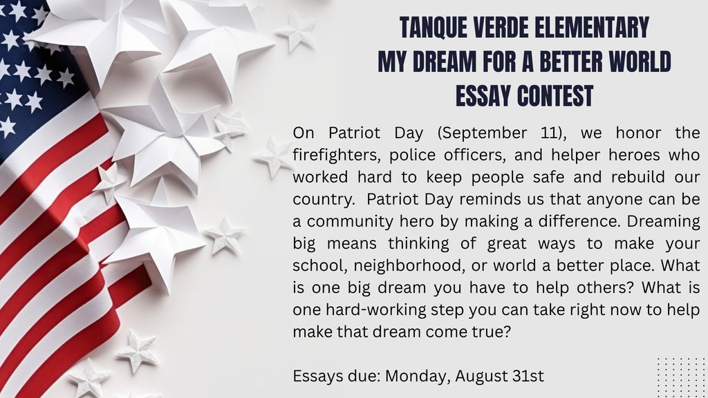 My Dream for a Better World Essay Contest