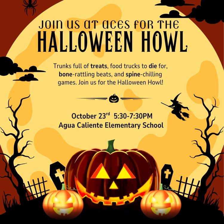 ACES Halloween Howl- October 23, 5:30-7:30pm 