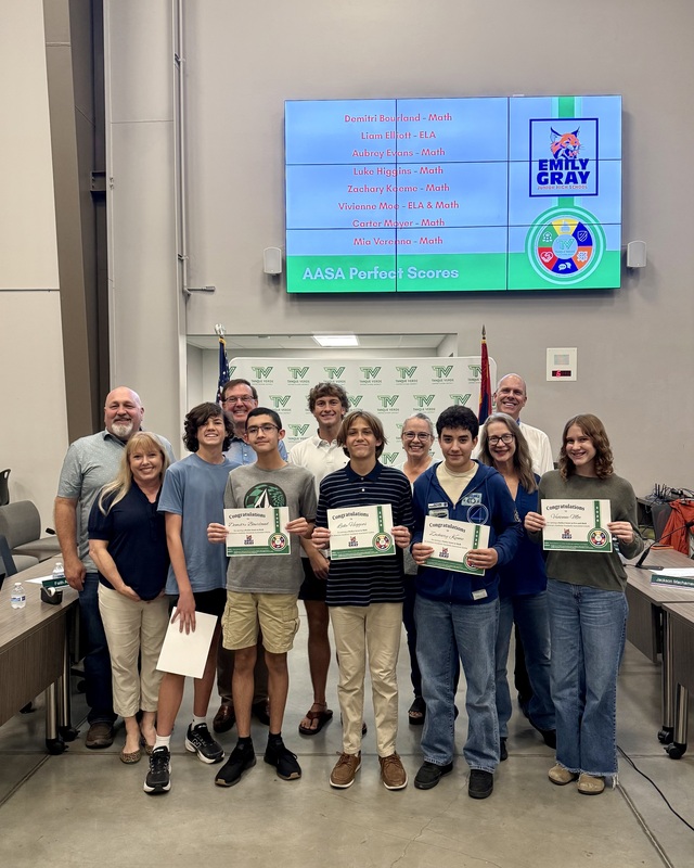 JS students with awards