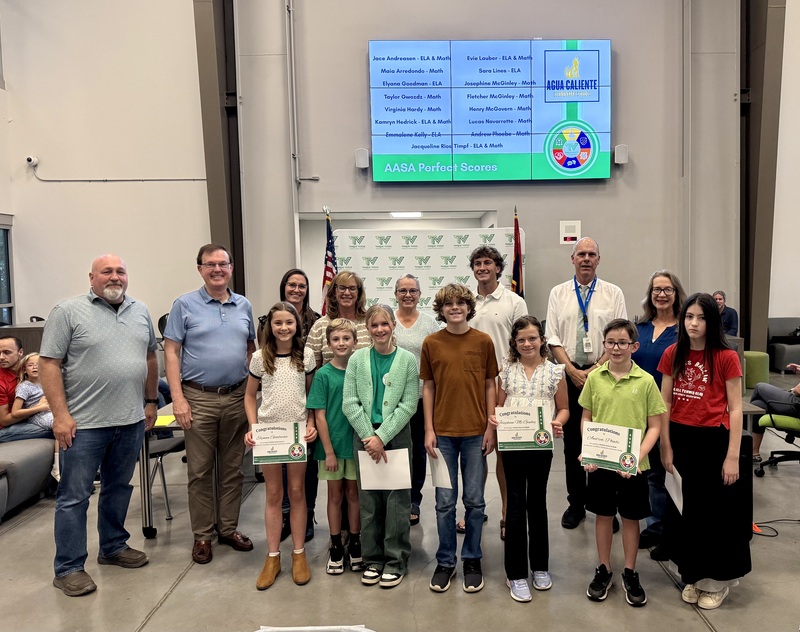 ACES students with awards