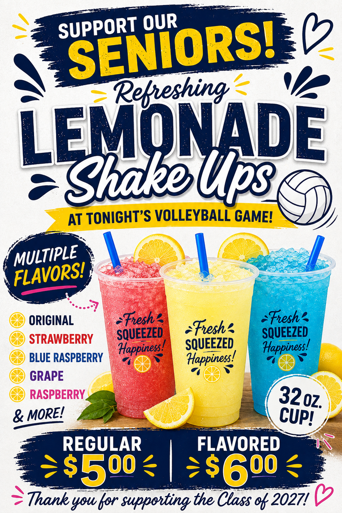 Flyer for lemonade shake ups