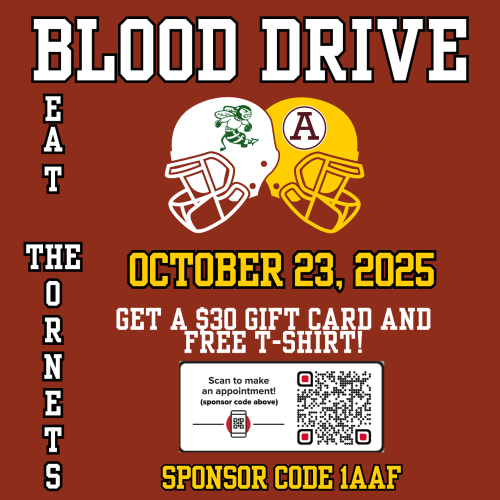 AHS Blood Drive October 23, 2025