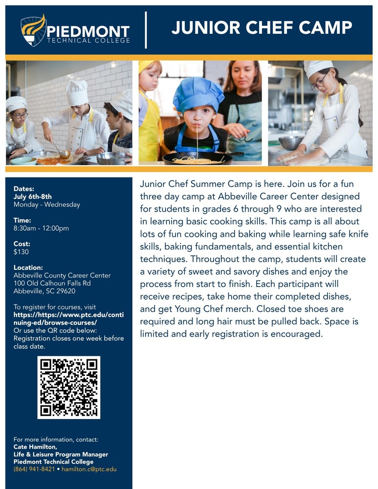Junior Chef Camp
