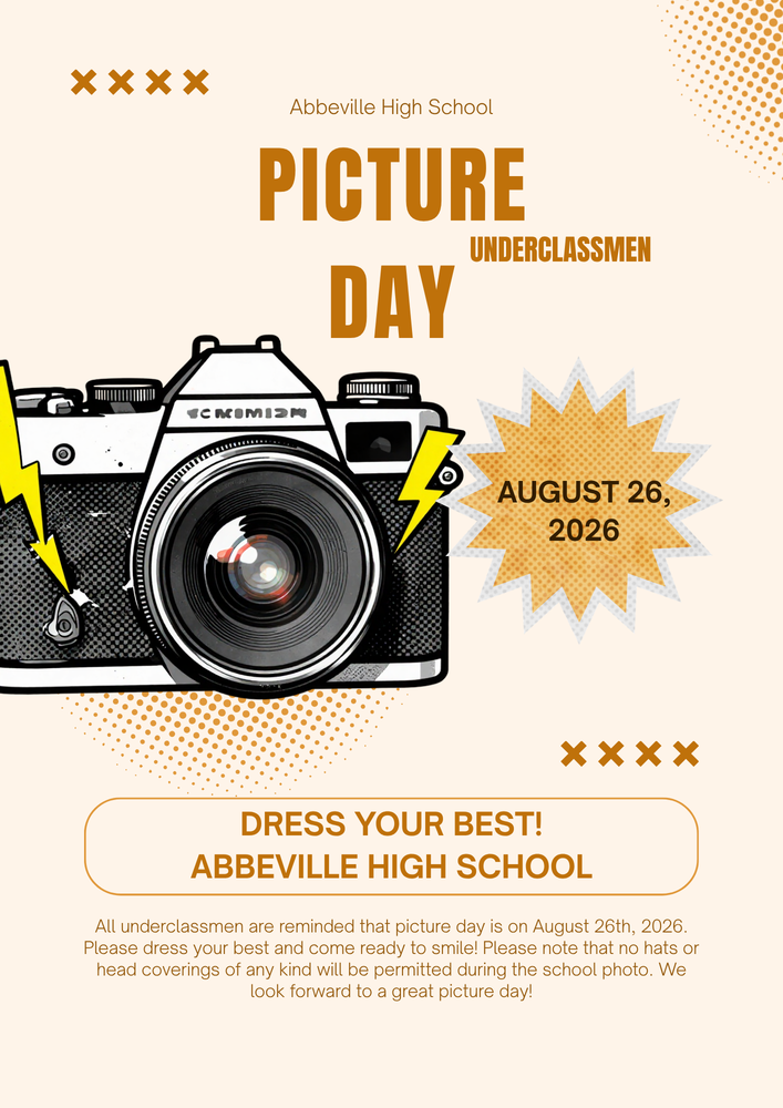 August 26, 2026 Underclassmen Picture Day