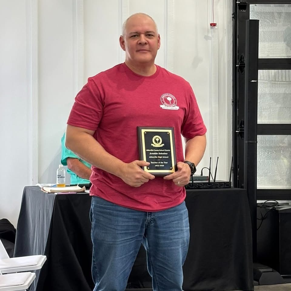 Mr. Arnaldo Sabatino, our District Teacher of the Year