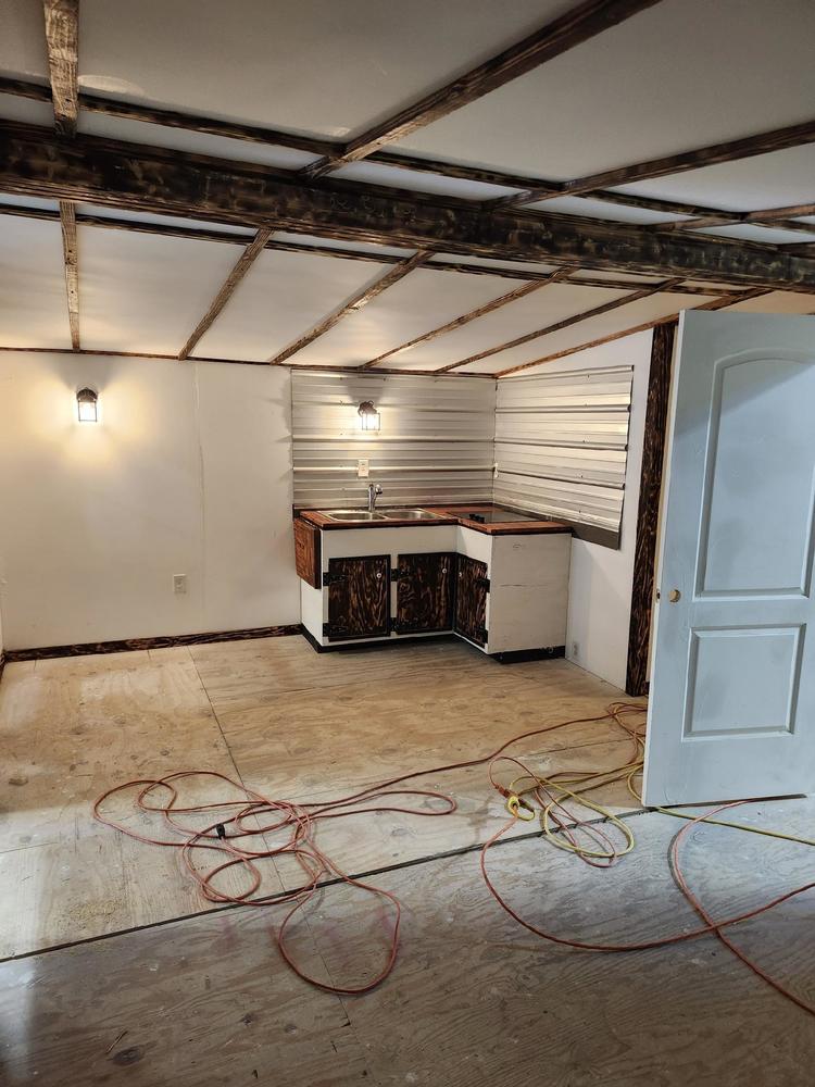 Kitchen of tiny home