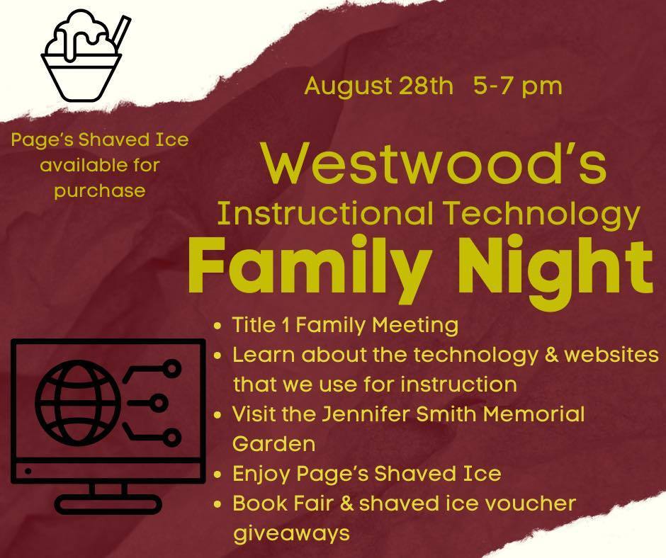 westwood's instruction technology family night flyer