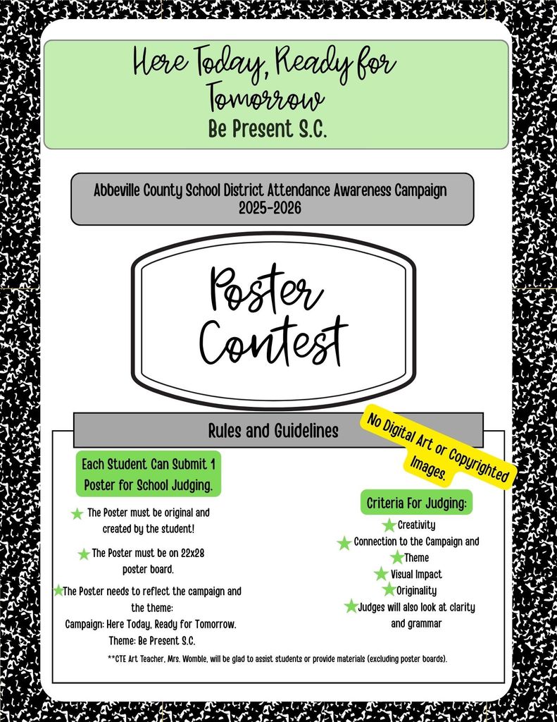attendance poster