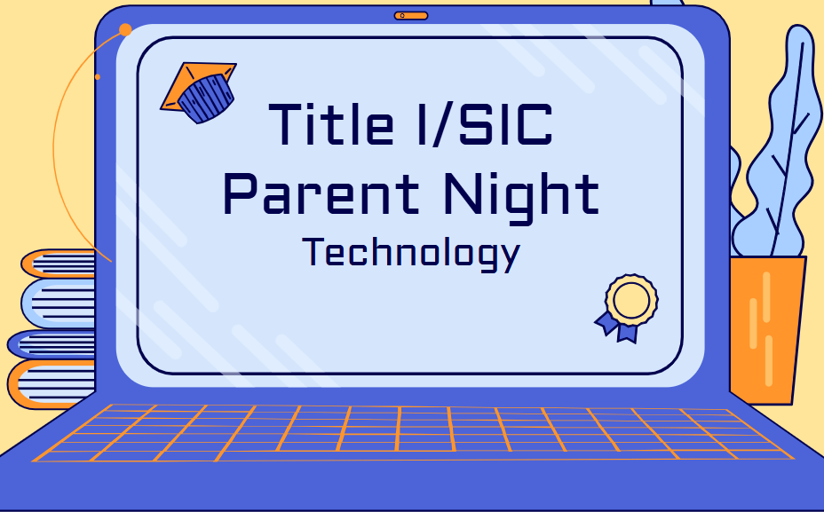 clip art of a chromebook for our title 1 parent technology night