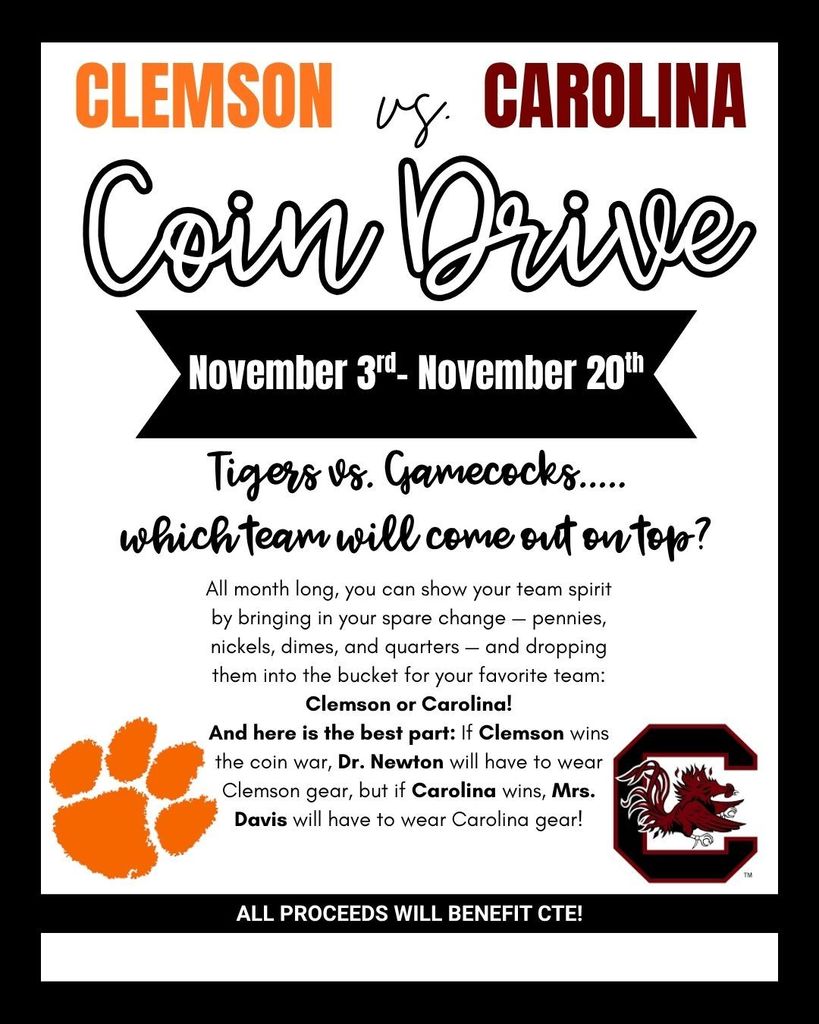 USC vs. Clemson Coin Drive