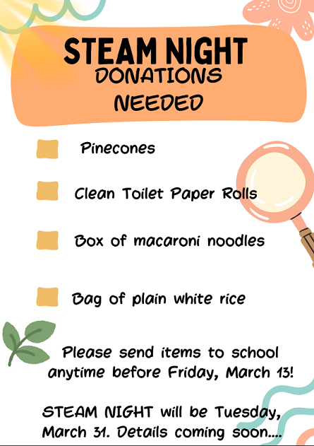 steam night donations information