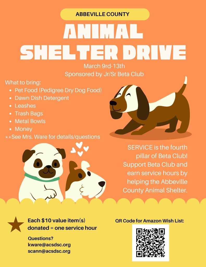 Animal Shelter Drive Flyer