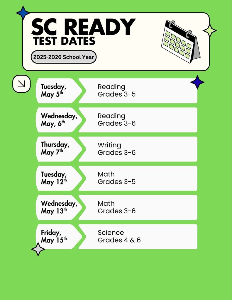 sc ready test dates