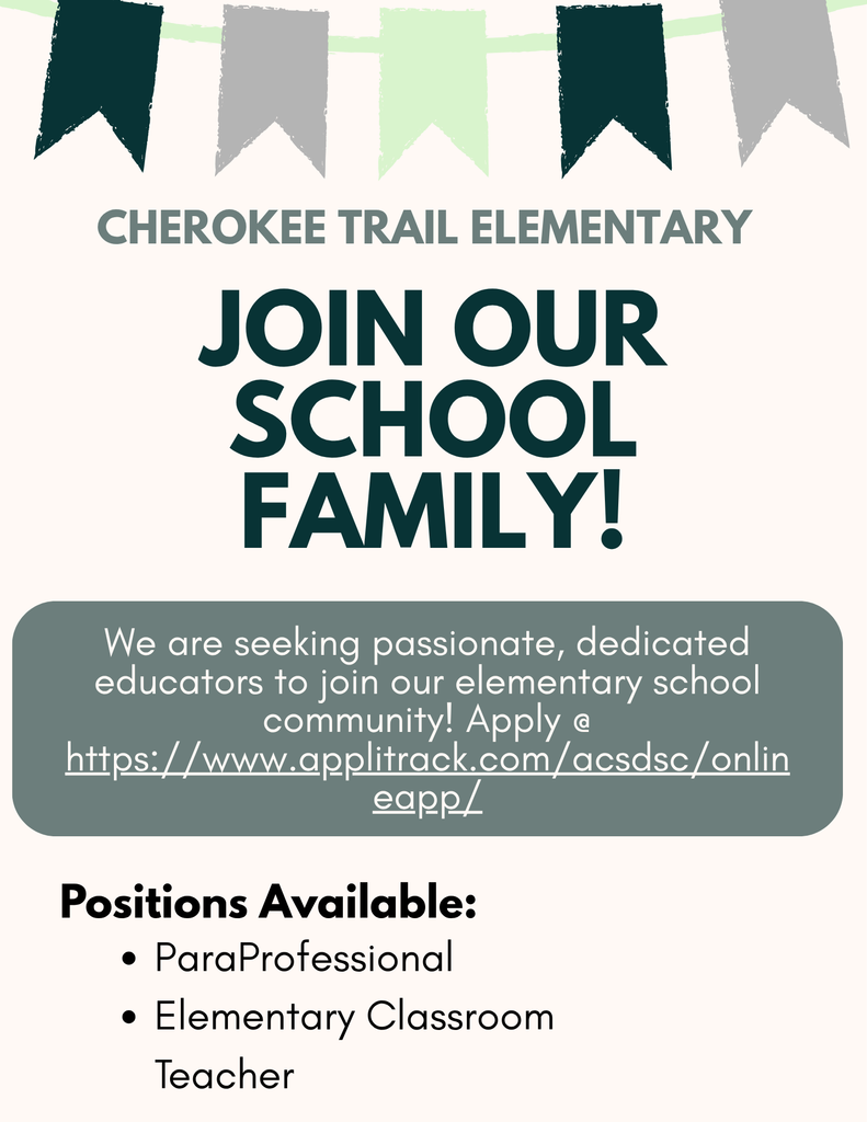 elementary school positions available at our school