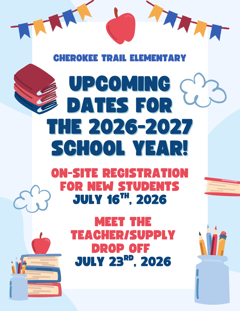 flyer detailing upcoming dates for the 26-27 school year 
