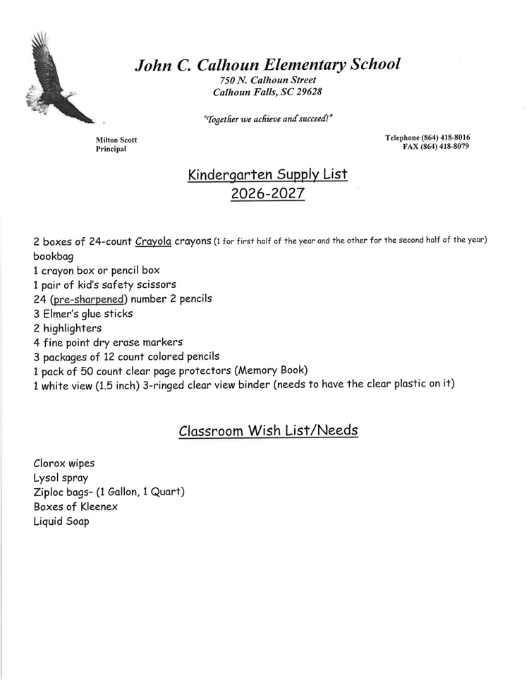 Supply Lists