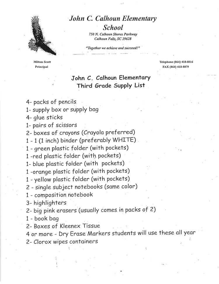 Supply List