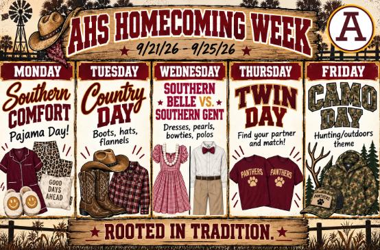 Homecoming Spirit Week Theme Days