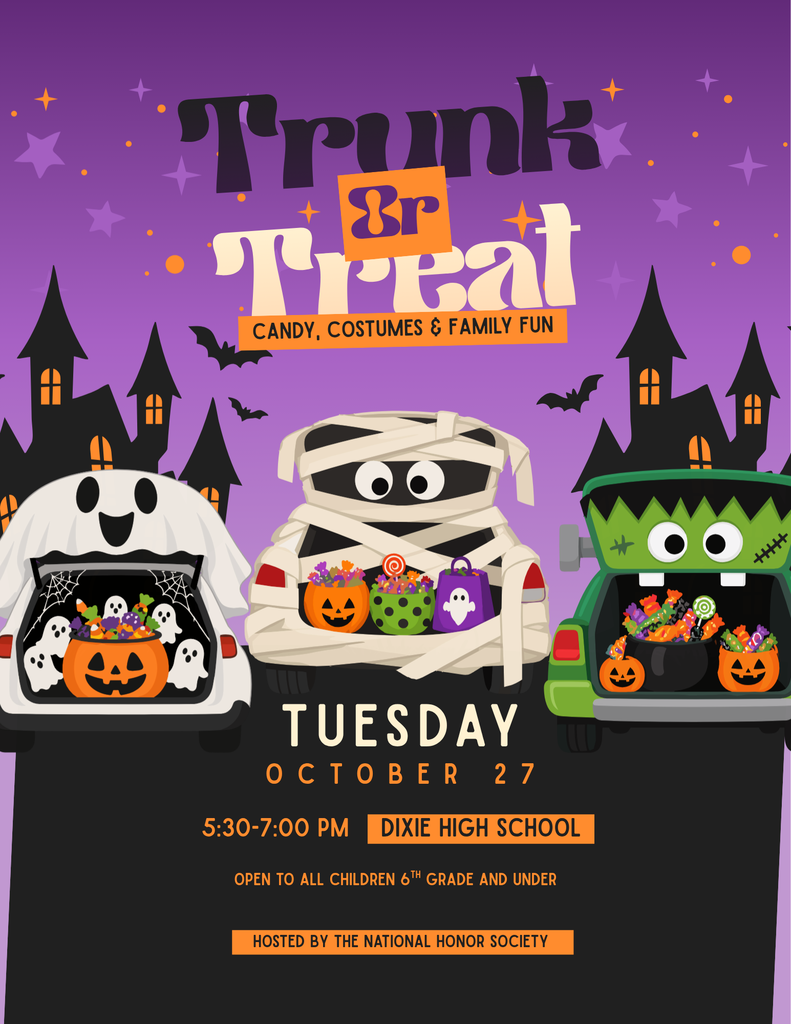 Dixie High School Trunk or Treat