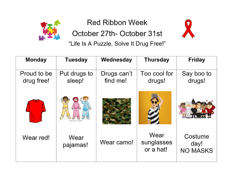 read ribbon week activities