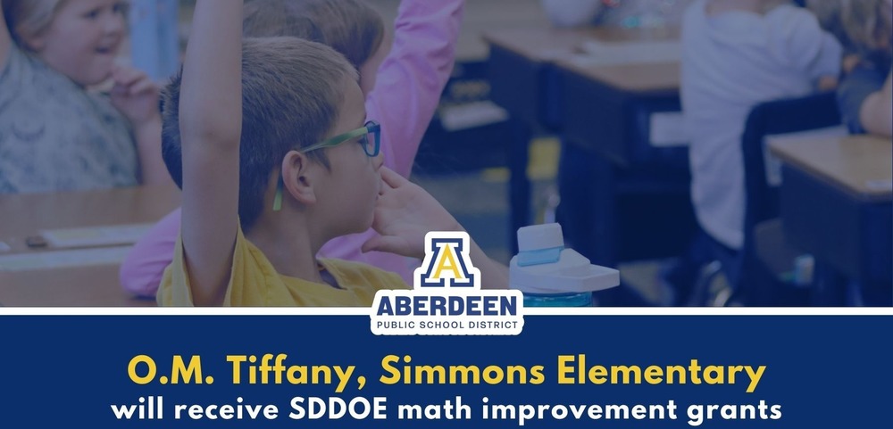 Students in classroom: O.M. Tiffany, Simmons Elementary will receive SDDOE math improvement grants