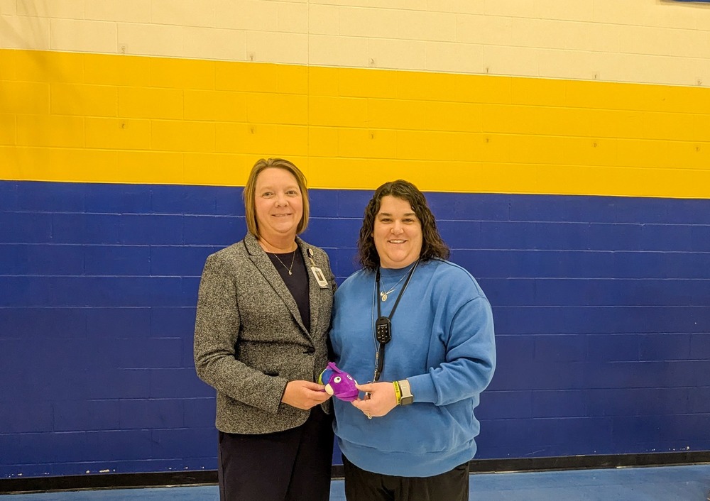 Caught in the Act winner Katie Hansen with Dr. Guffin