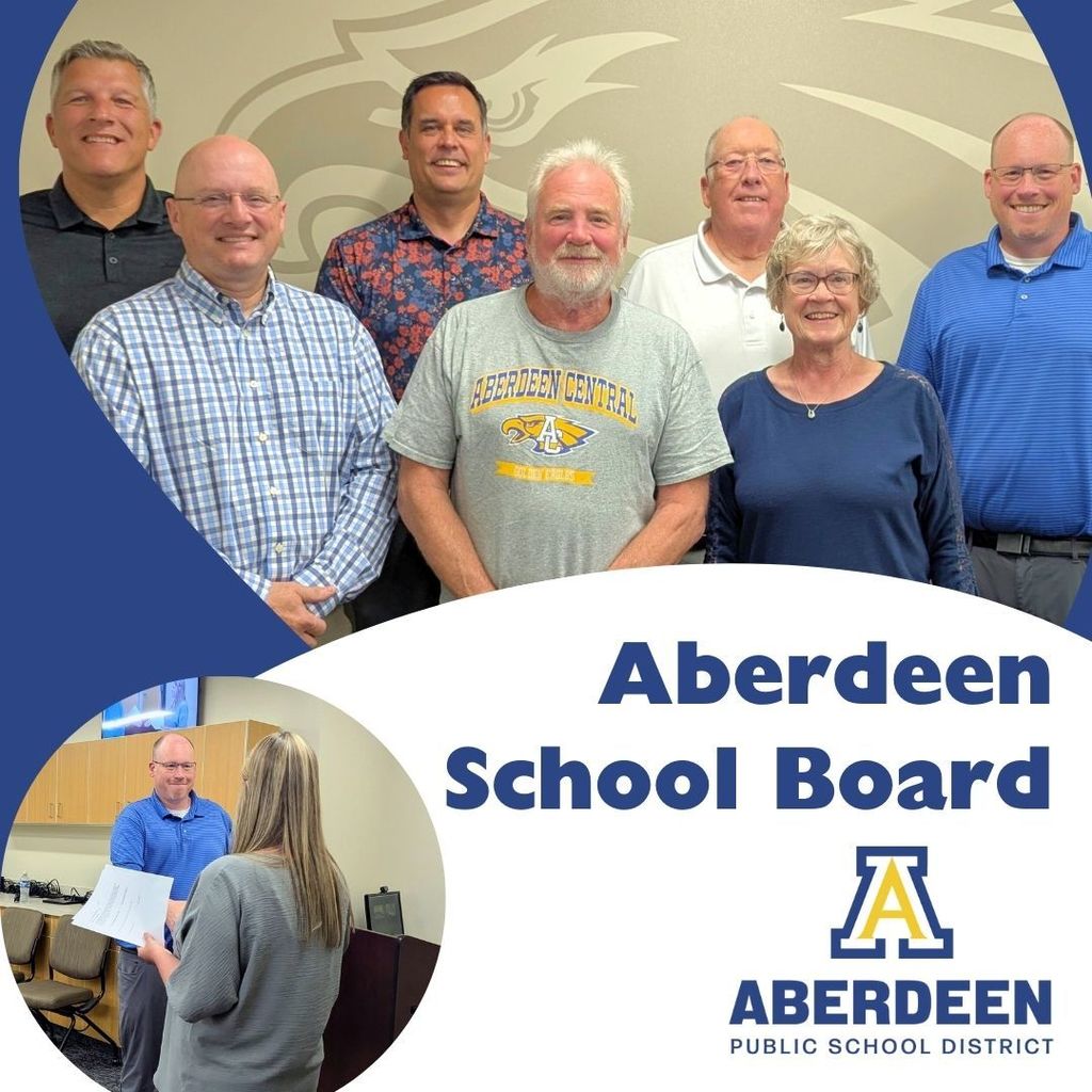 On Monday, the Aberdeen School Board welcomed new board member Darin Beckius.