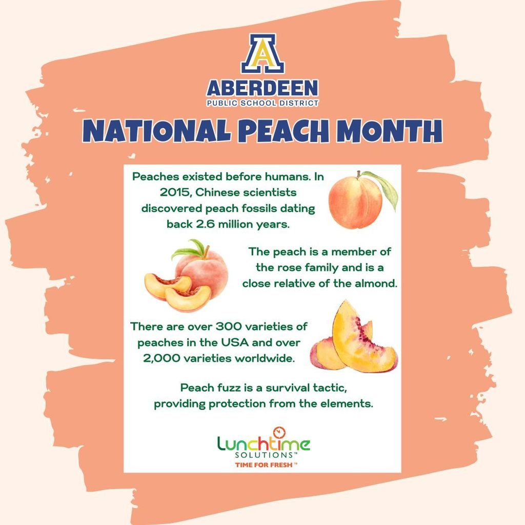 National Peach Month fun facts