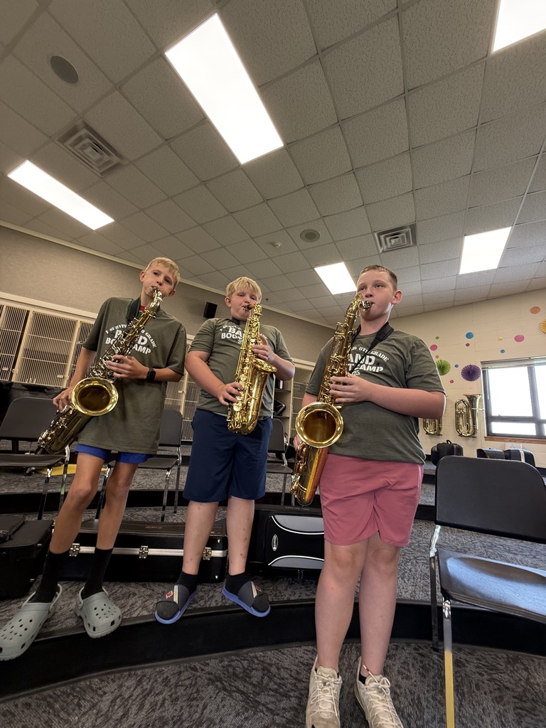 Middle School students at band bootcamp