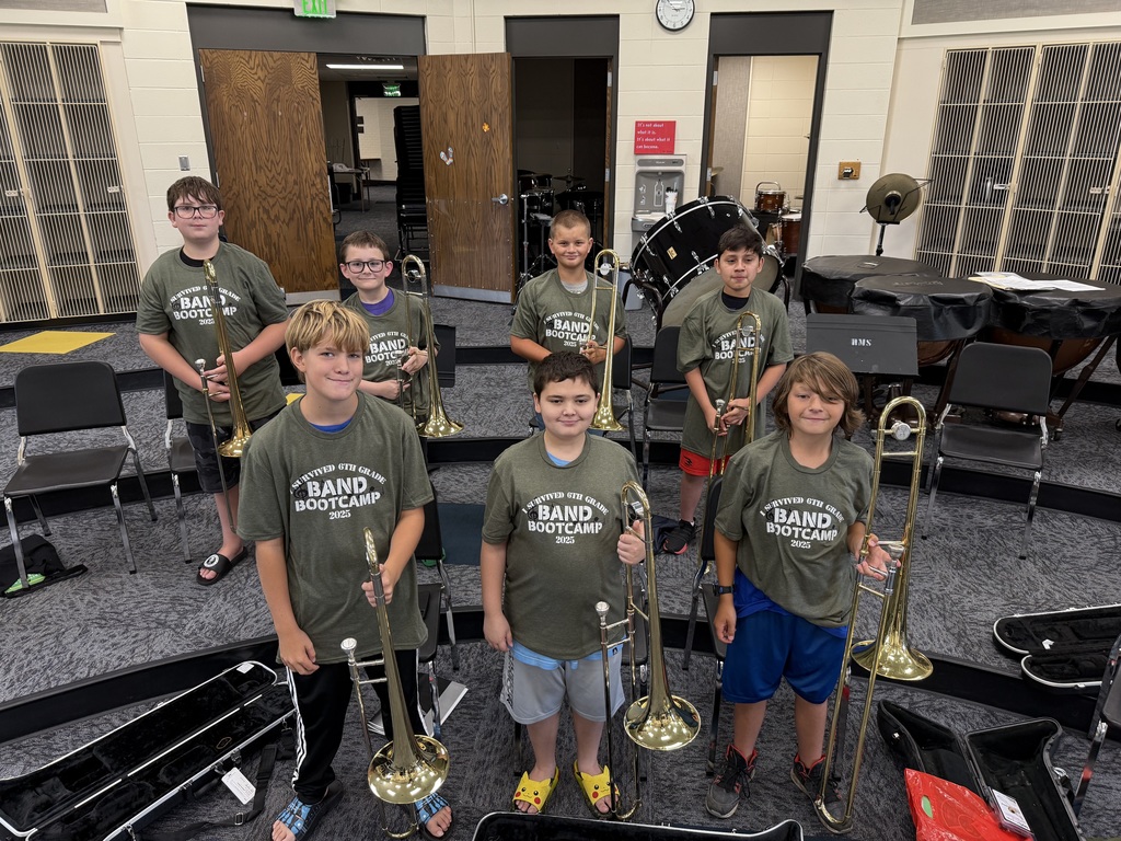 Middle School students at band bootcamp