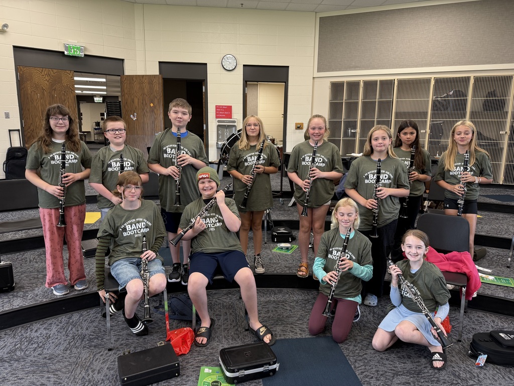 Middle School students at band bootcamp