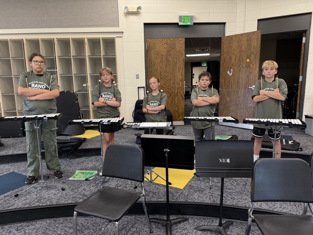 Middle School students at band bootcamp
