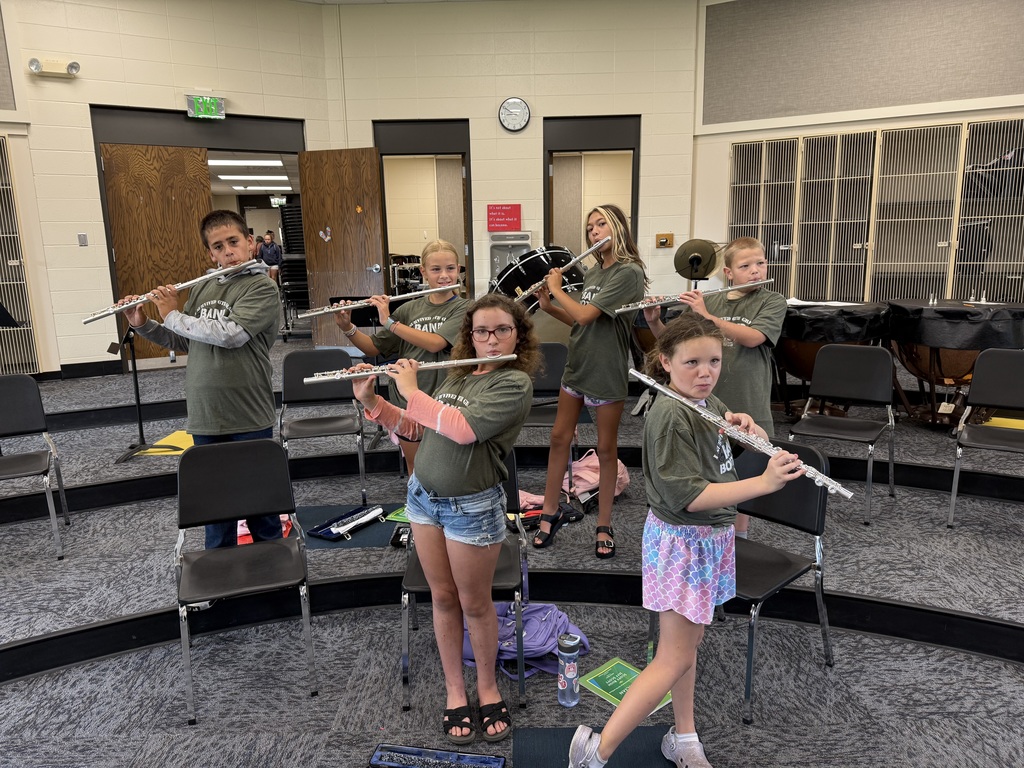 Middle School students at band bootcamp