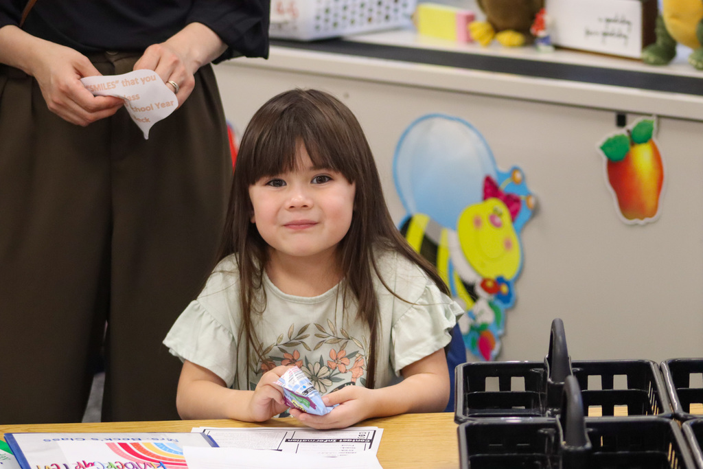 May Overby student at open house