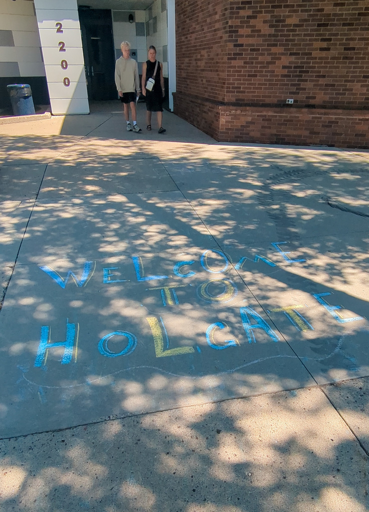 Chalk art -welcome to Holgate