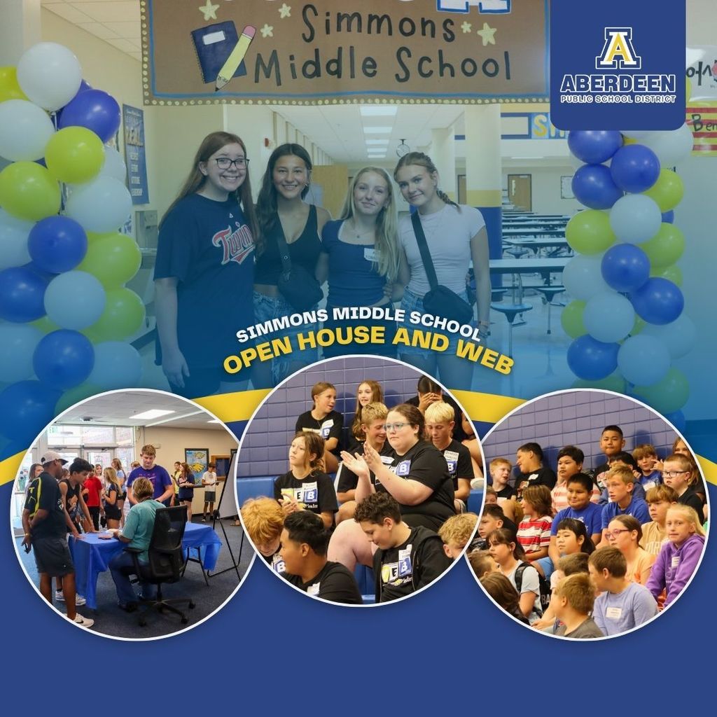 Collage of Simmons Open House and WEB photos