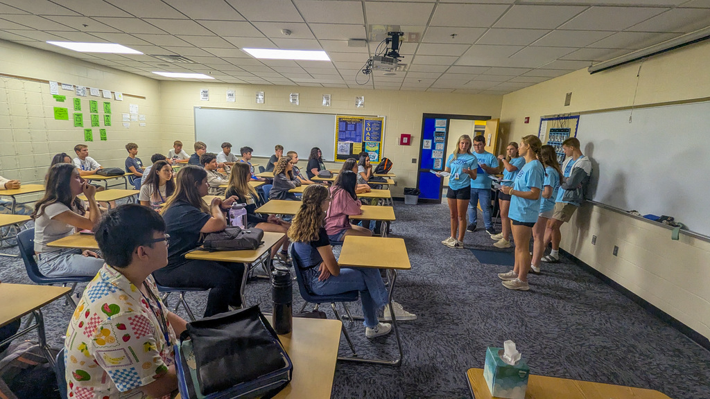 A small group at CHS orientation