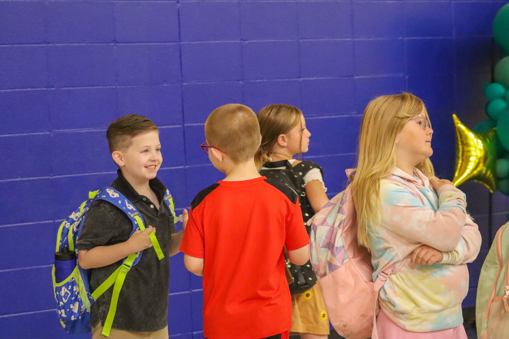 Simmons Elementary students on the first day