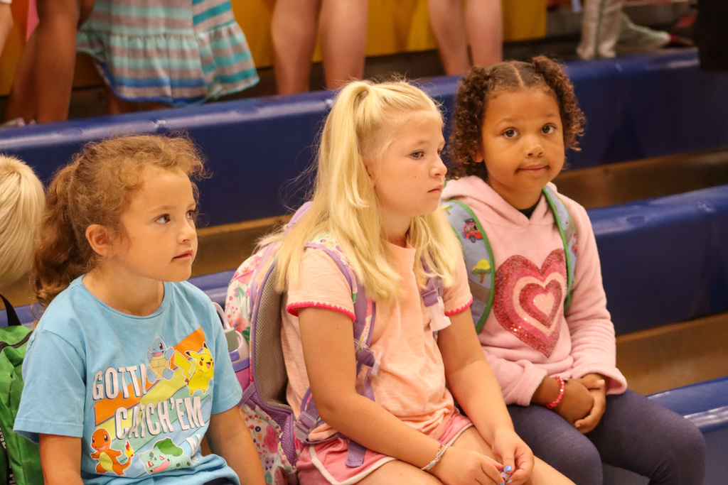 Simmons Elementary students on the first day