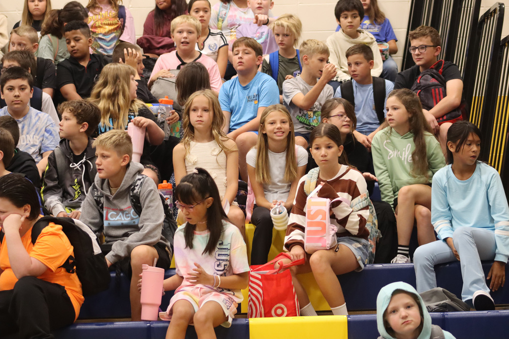 Simmons Elementary students on the first day