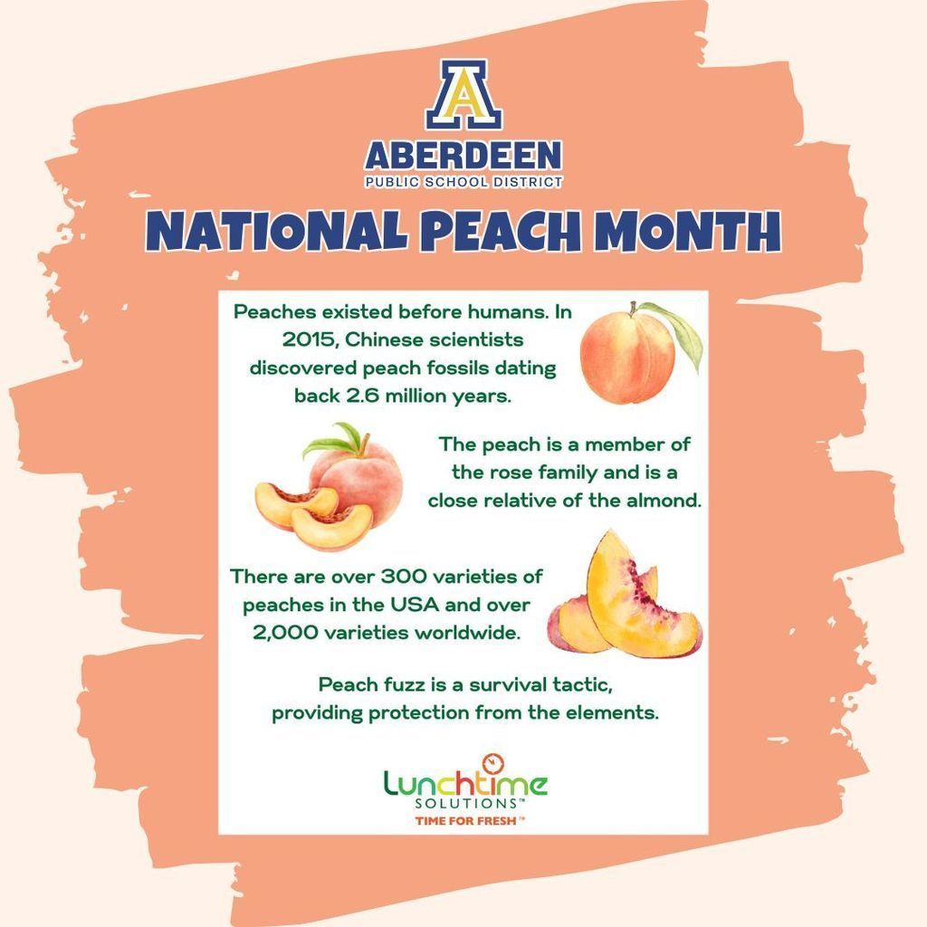 National Peach Month fun facts